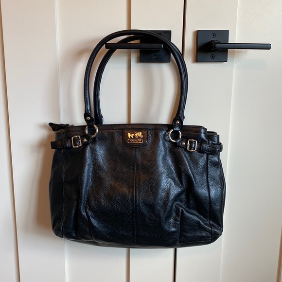 Coach Madison Kara Carryall Leather Handbag - Picture 2 of 11